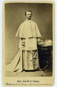 James Augustine Healy is named the first black bishop in the U.S.