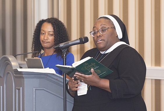 Oxon Hill, MD - July: We foster freedom and growth of Black Catholics as members of the Catholic Church and society. Our baptismal commitment impels us to evangelize and witness to the Good News of Jesus Christ. Our mission is renewed and developed every five years at our national congress with a Pastoral Plan.  During the conference we joined with other Black Catholics and those who minister to Black Catholics in the United States for a celebration of our faith and culture. The conference convened Thursday, July 20th through Sunday July 23rd, 2023 in Oxon Hill, MD at the Gaylord National Harbor.  (Photos by LLJPhotography)