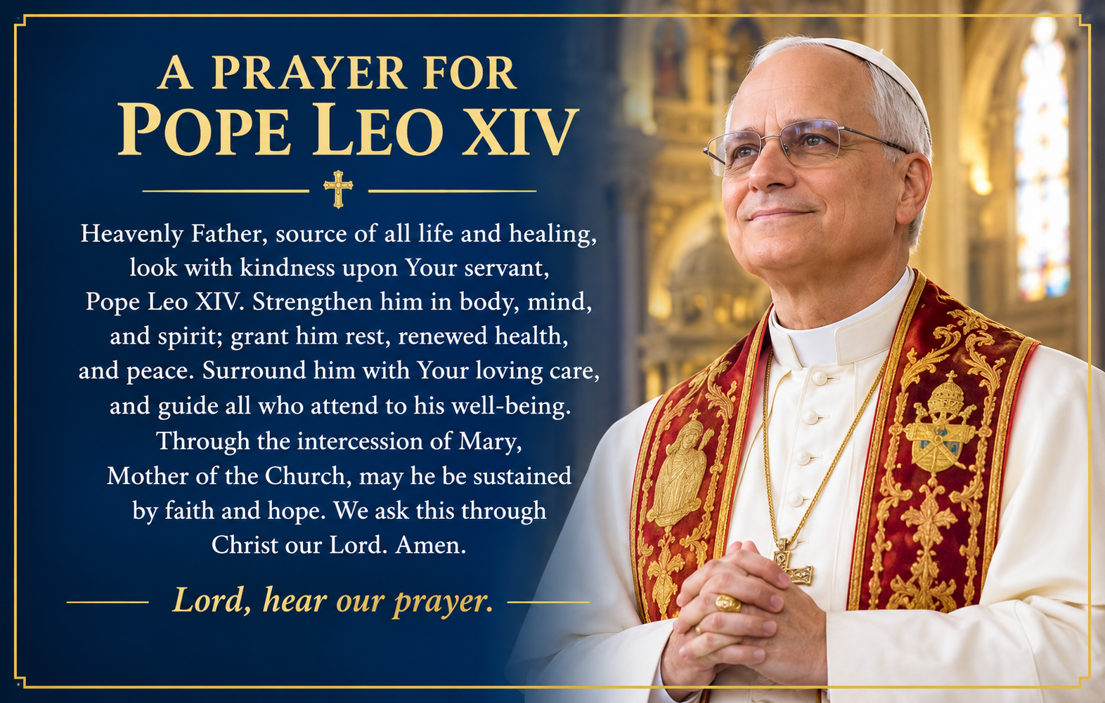 Prayer for Pope Leo XIV